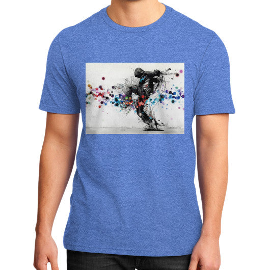 District T-Shirt (on man) Heather blue lvmmstudio