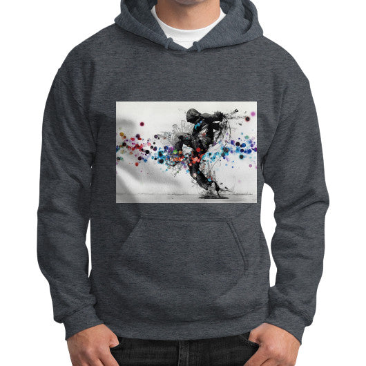 Gildan Hoodie (on man) Dark heather lvmmstudio