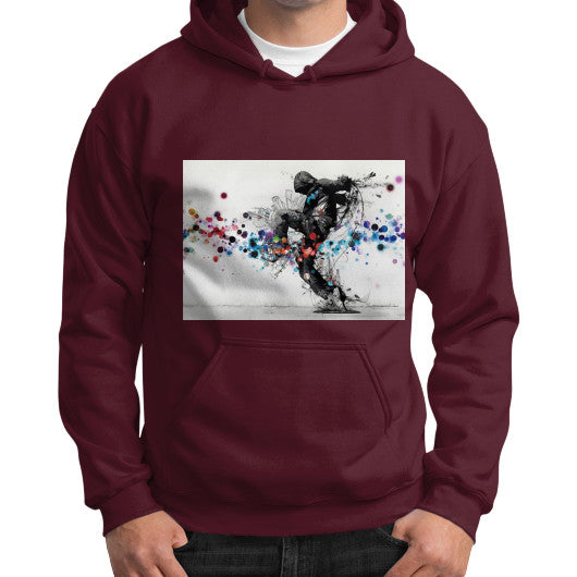 Gildan Hoodie (on man) Maroon lvmmstudio