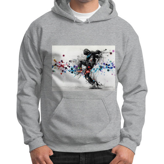 Gildan Hoodie (on man) Sport grey lvmmstudio