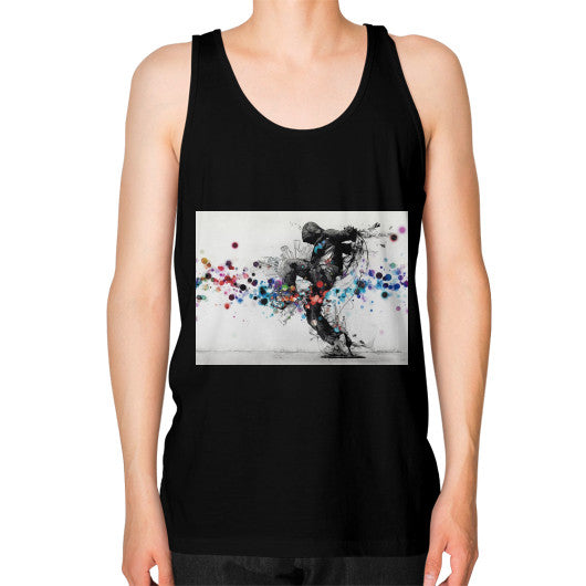 Unisex Fine Jersey Tank (on man) Black lvmmstudio