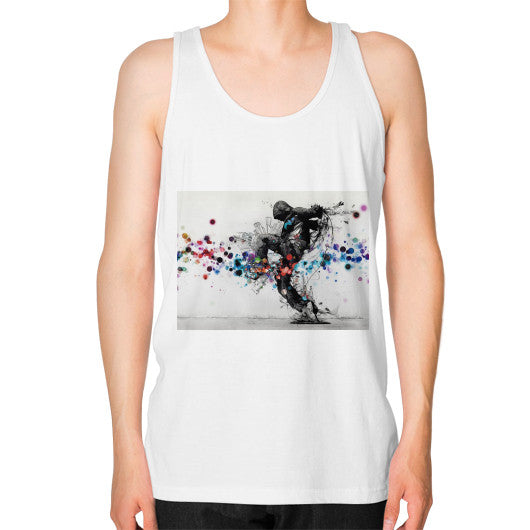 Unisex Fine Jersey Tank (on man) White lvmmstudio