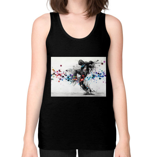 Unisex Fine Jersey Tank (on woman) Black lvmmstudio