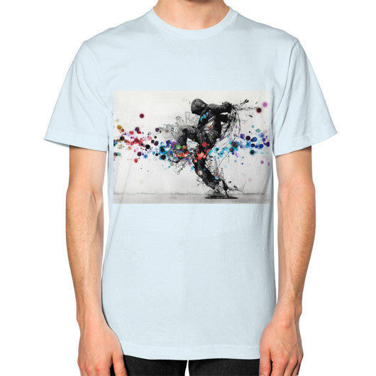 Unisex T-Shirt (on man) Light blue lvmmstudio