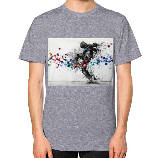 Unisex T-Shirt (on man) Tri-Blend Grey lvmmstudio