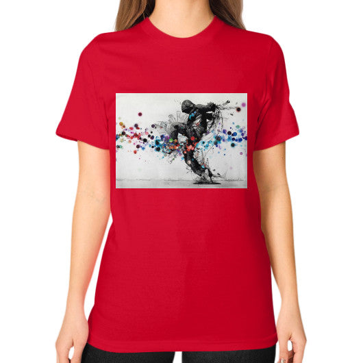 Unisex T-Shirt (on woman) Red lvmmstudio