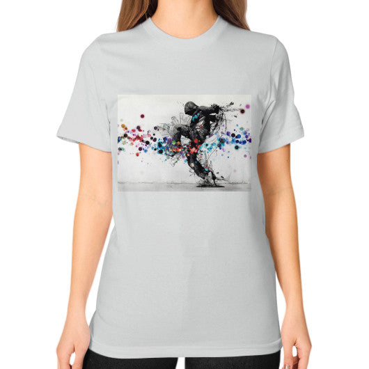 Unisex T-Shirt (on woman) Silver lvmmstudio