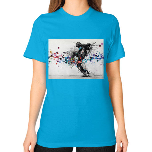 Unisex T-Shirt (on woman) Teal lvmmstudio