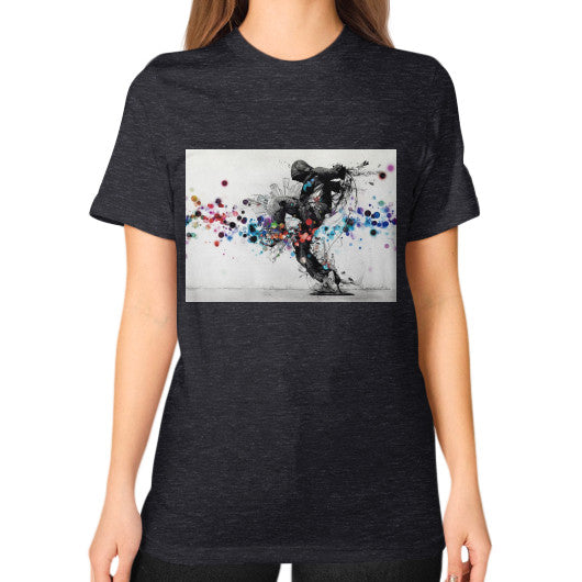 Unisex T-Shirt (on woman) Tri-Blend Black lvmmstudio
