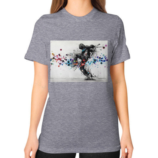 Unisex T-Shirt (on woman) Tri-Blend Grey lvmmstudio