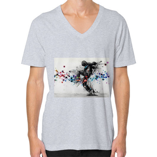 V-Neck (on man) Heather grey lvmmstudio