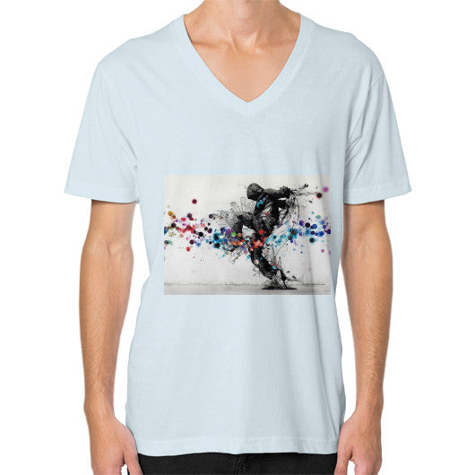 V-Neck (on man) Light blue lvmmstudio