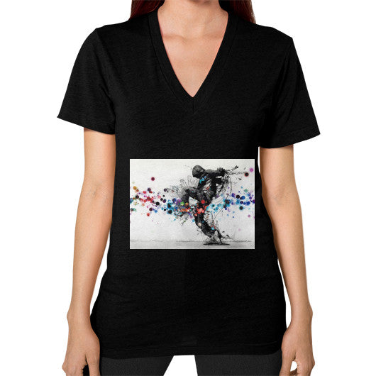 V-Neck (on woman) Black lvmmstudio