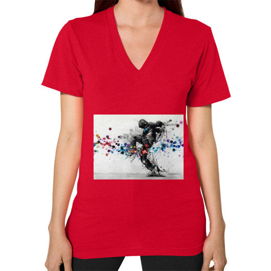 V-Neck (on woman) Red lvmmstudio