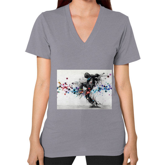 V-Neck (on woman) Slate lvmmstudio