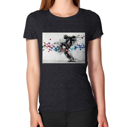 Women's T-Shirt Tri-Blend Black lvmmstudio