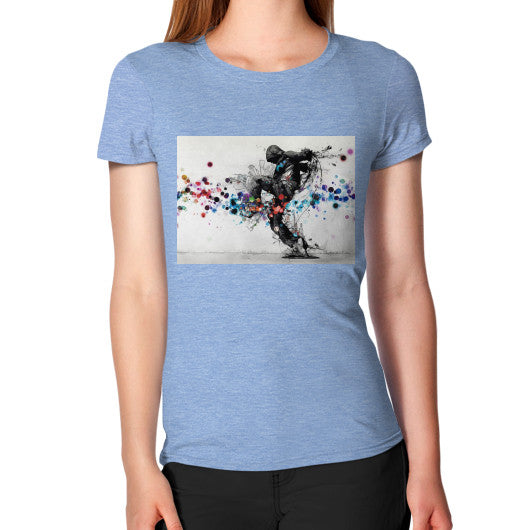Women's T-Shirt Tri-Blend Blue lvmmstudio