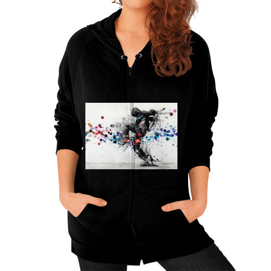 Zip Hoodie (on woman) Black lvmmstudio