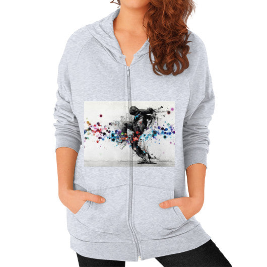Zip Hoodie (on woman) Heather grey lvmmstudio