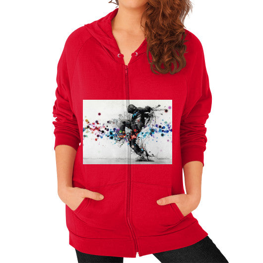 Zip Hoodie (on woman) Red lvmmstudio