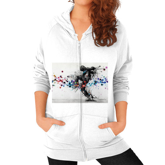 Zip Hoodie (on woman) White lvmmstudio